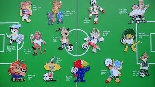 FIFA World Cup symbols. Logos, mascots, posters, the balls and songs 1930 - 2018