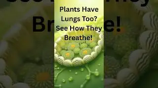 Plants Have Lungs Too? See How They Breathe!#scienceshorts #plantfacts #experiment #scienceexplained