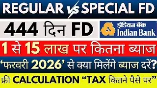 Best FD Schemes 2026: Indian Bank & Allahabad Bank Interest Rates | 444 Days Special FD Review