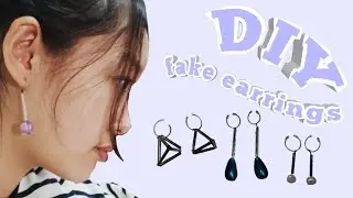 DIY fake earrings!! under 3$
