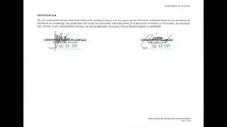 Post-Contract Award Disclosure Report (PCAD) April 2025