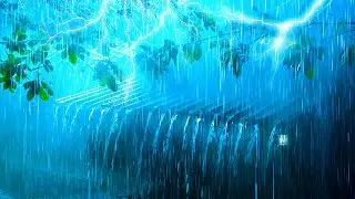 Sleep Soundly to Heal with Extreme Rainfall & Thunder on a Tin Roof at a Farm in the Foggy Forest