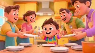 Helping Mom in the Kitchen | Fun Family Song for Kids | Nursery Rhyme About Cooking