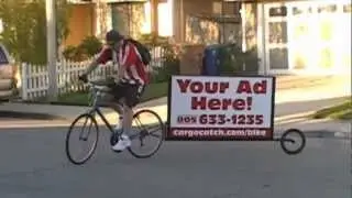 spokesman bicycle billboard advertising trailer