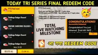 Free fire tri series redeem code today 2021 || Mp40 redeem code || Tri series redeem code today 2021