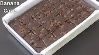 Chocolate Banana Cake - No Maida Healthy Chocolate Cake Recipe - Banana Cake | Skinny Recipes