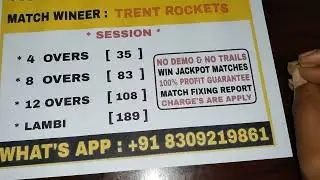 The Hundred Mens 2022| Advance Match Prediction | Match Fixing Report | 100% Fix Report |