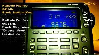Radio del Pac&iacute;fico 640 kHz. y Radio del Pac&iacute;fico 9675 kHz. [OAZ-4L].Per&uacute;-Lima. 