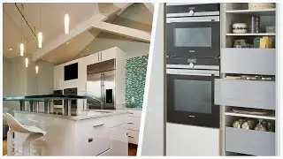 75 Mid-sized Kitchen With Glass Countertops Design Ideas You'll Love 🔴