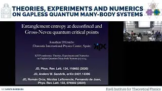 Entanglement entropy at deconfined & Gross-Neveu quantum critical points ▸ Jonathan D'emidio (DIPC)