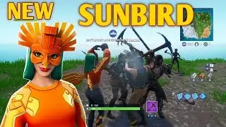 FORTNITE PLAYERS REACTION TO *NEW* SUNBIRD SKIN!!!