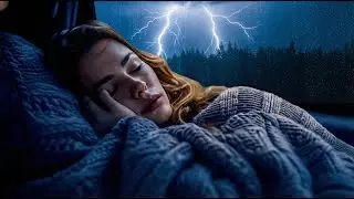 Fall Asleep Instantly with 10 Hours of Heavy Rain on Car Window ☔ Black Screen for Sleeping