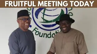 Peter Obi Had a Closed-Door Meeting With Jonathan Today (11/09/2025) in Abuja. 