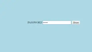 Hide and Show Password With Html And Javascript