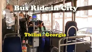 Bus Ride in City - Tbilisi - Georgia