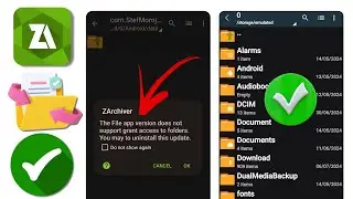 La version de l'application de fichiers ne prend pas en charge l'acc&egrave;s aux dossiers ZArchiver