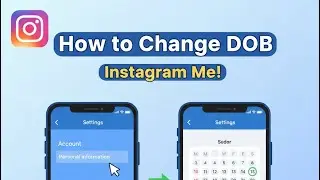 How to change the date of birth on Instagram? #instagram #change #dob #birth #date #viral #trick 