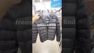 TNA light puffer jacket at the thrift store that looks brand new 😳😍 #thriftfinds #thriftfashion