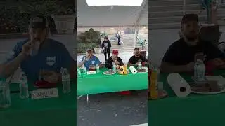 Livermush Eating Contest at The Livermush Festival in Shelby NC (Full 7 minute video on my channel)