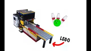 I Built a Working LEGO Bowling Alley!