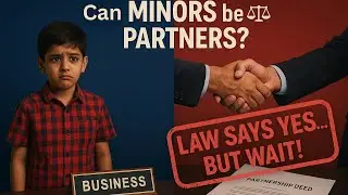 Minor as a Partner Explained | Rights & Liabilities under Indian Partnership Act, 1932