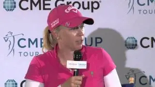 Morgan Pressel Post 3rd Round Interview from the CME Group Tour Championship