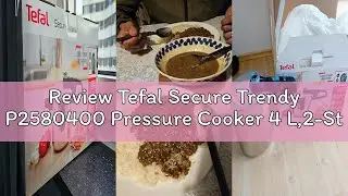 Review Tefal Secure Trendy P2580400 Pressure Cooker 4 L,2-Stage Cooker Intensive Level 117 &deg;C,Gentle