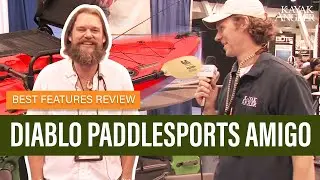 Diablo Paddlesports Амиго | Рыболовный каяк | Обзор функций и прогулка вокруг