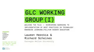 GLC Summit 2017:  GLC Working Group I
