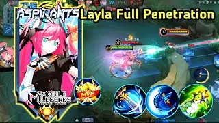 New Layla Full Penetration Build Is Overpowered - ( Layla Hacker Damage )😛 Mobile Legends &radic;