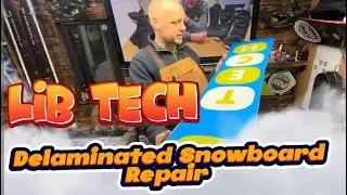 Lip tech Snowboard, H￼ow to repair delamination on base and topcoat.