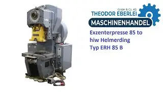 ID 28939 Exzenterpresse 85 to hiw Helmerding Typ ERH 85 to
