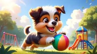 Cute Puppy Poem 🐶 | Hindi Kids Rhymes | Cartoon Dog Song | Tiny Tales World
