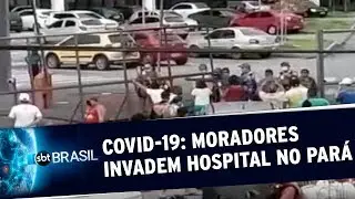 Moradores tentam invadir hospital referência da Covid-19 em Belém | SBT Brasil (29/04/20)