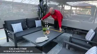 Life Timber Sofa Set With Adjustable Table