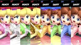Super Smash Bros Ultimate Amiibo Fights &ndash; Request #25118 Team Peach vs Team Daisy
