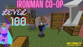 GETTING level 100 in Ironman Hypixel Skyblock