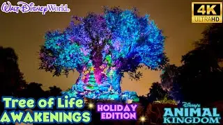 Animal Kingdom&rsquo;s Tree of Life Awakenings Holiday Edition Projection Show Walt Disney World