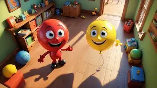 Five Bright Balloons Learn Directions | Fun Learning Song for Kids | Nursery Rhymes and Baby Songs