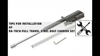 【RA-TECH】Tips for installation of RA-TECH full travel steel bolt carrier set