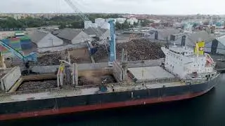 Skibet er ladet med 44.000 tons skrot 🚢♻️