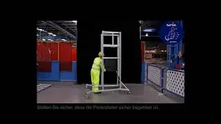 Sicheres Arbeiten mit Podestleitern