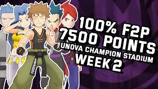 F2P 7500 Unova Champion Stadium Week 2 Master Mode| Pokemon Masters EX