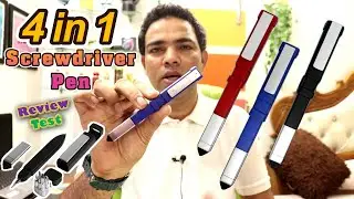 4 in 1 Tech Tools Pen | Multipurpose Screwdriver Pen | Tool Set | Antique Pen | Unique Pen | Test