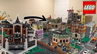 Placing The NEW Arkham Asylum Modular In The LEGO City!