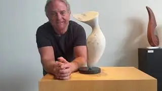 Abstract original stone sculpture carved by Canadian artist Michael Binkley from quatsino marble.