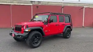 2020 Jeep Wrangler Used Firecracker Red Black NEWPORT OREGON PRE_OWNED TOYOTA NEW Wrangler DEALS CU