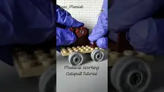 Lego Medieval Working Catapult Tutorial  #lego  #tutorial  #medieval