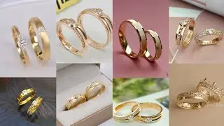 #2025 New Couple Gold Ring Collection 2025| Gold Wedding Rings Designs 🤗wedding couple ring design❤️