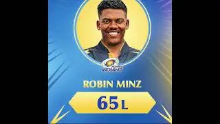 Robin Minz is SOLD to @mipaltan for INR 65 Lakh 💪   #TATAIPLAuction |